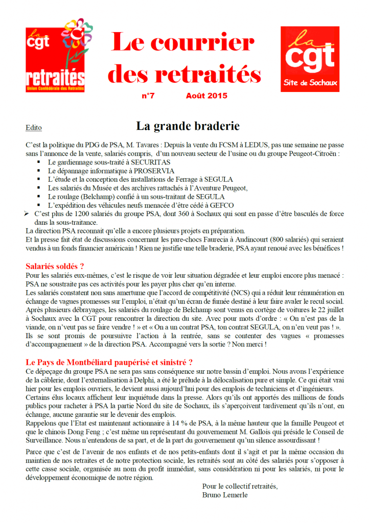 Courrier n°7 Août 2015 p1